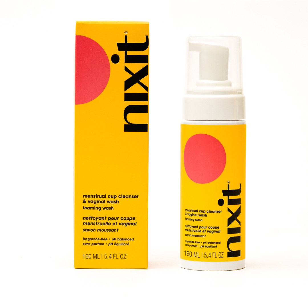 Menstrual disc and intimate cleanser from nixit
