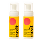Two bottles of nixit menstrual cup cleanser and vulva wash are side by side